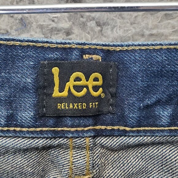 Lee Jeans Mens 42x32 Blue Relaxed Fit Cotton Denim Classic Style - Picture 2 of 12